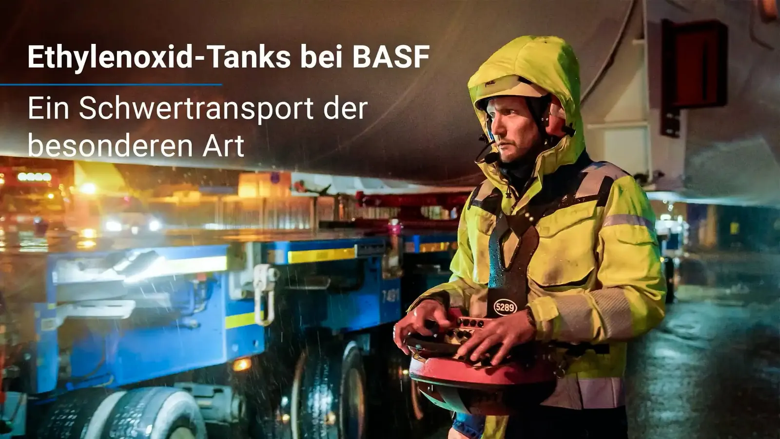 Filmstill aus „Ethylenoxid-Tanks bei BASF“ für die BASF SE