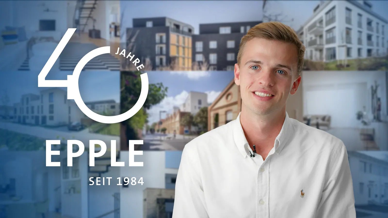 Filmstill aus „40 Jahre Epple“ für Epple Immobilien