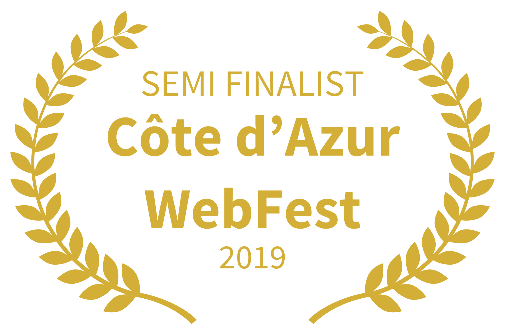 SEMI FINALIST - Cte dAzur WebFest - 2019